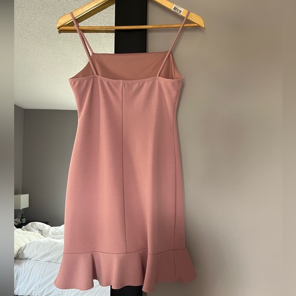 Pink ruffle mini dress from Mendocino - Picture 2 of 2